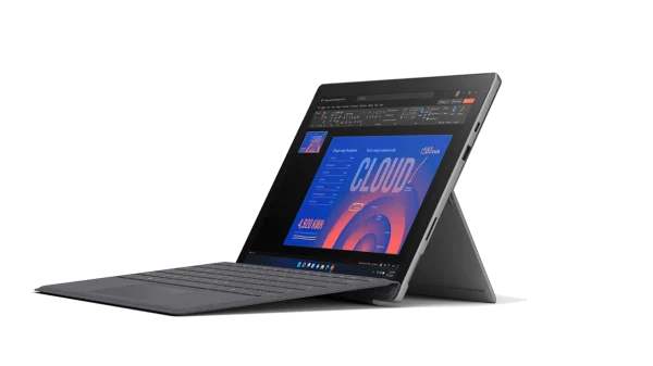 تبلت-لپ‌تاپ 12.3 اینچی مایکروسافت مدل Surface Pro 7 – Core i7-1065G7 – رم 16GB – حافظه 512GB SSD – گرافیک Intel Iris Plus | گرید +A