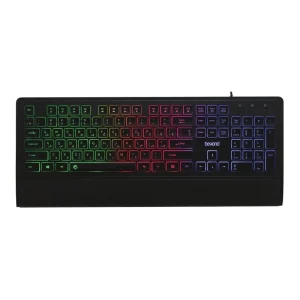 کیبورد بیاند BEYOND BK-7210 Backlight – کیبورد سیمی با نور پس‌زمینه رنگی – طراحی ارگونومیک